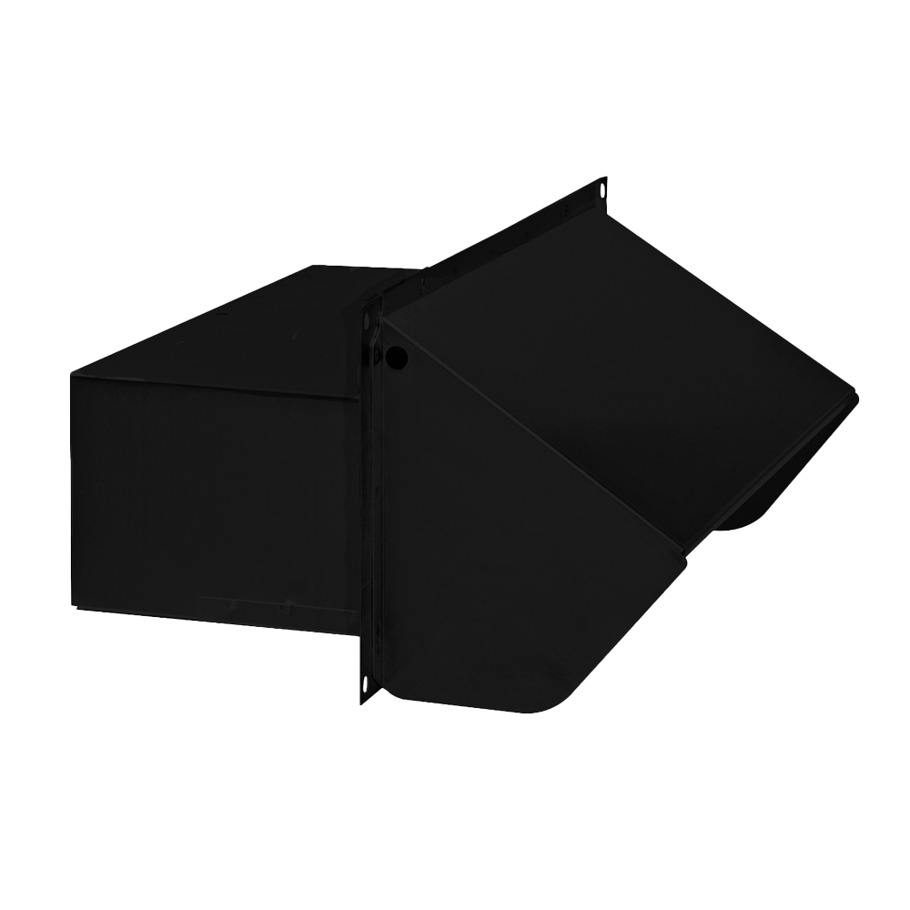 Broan-NuTone 639 Wall Cap, Steel, Black, 3-1/4 x 10 Duct