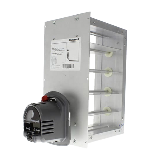 Honeywell ZD12x16TZ 12in x 16in Rectangular Parallel Blade Zone Damper