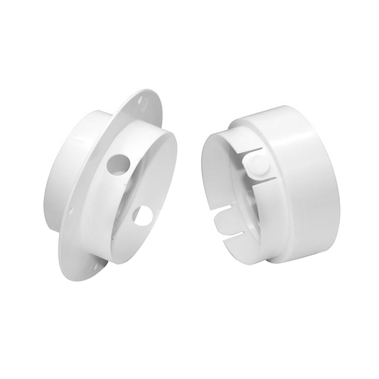 Dundas Jafine EZCNZW 4in EzConnect White Dryer Duct To Wall Connector